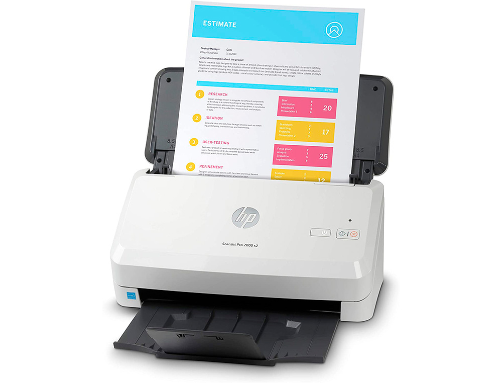 ESCANER HP SCANJET PRO 2000 S2 LED ALIMENTACION VERTICAL 50 HOJAS DUPLEX