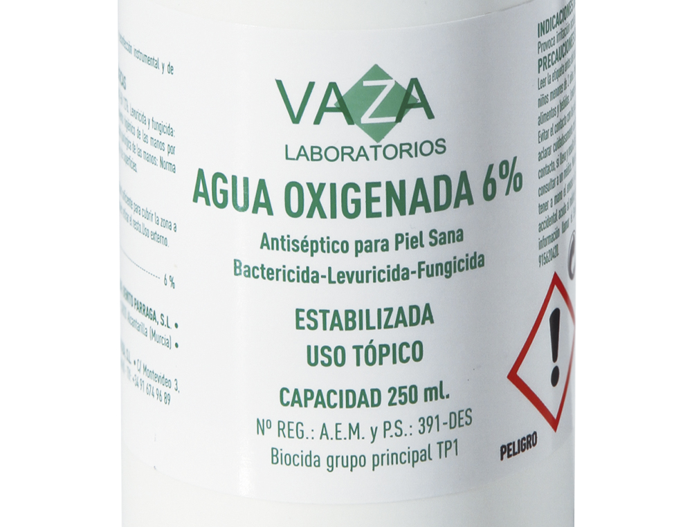 AGUA OXIGENADA VAZA BOTE DE 250 ML