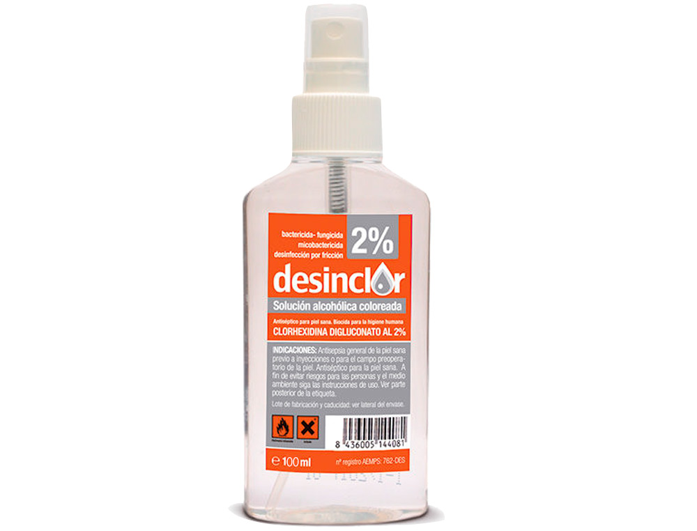 DESINCLOR SOLUCION 2% ALCOHOLICA BOTE DE 100 ML