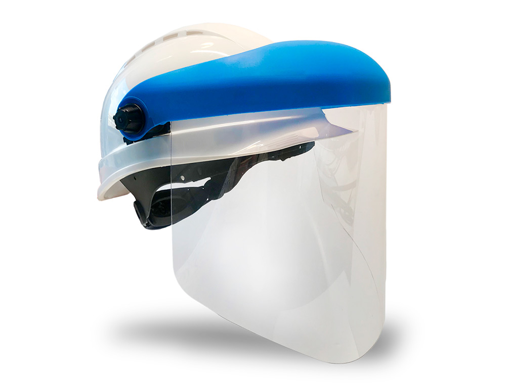 PANTALLA PARA CASCO FARU A20C CON VISERA Y PROTECTOR BARBILLA AZUL 200X300 MM