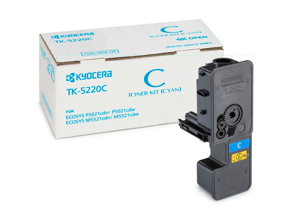 TONER KYOCERA MITA TK-5220C CIAN ECOSYS M5521CDW, ECOSYS M5521CDN 1200 PAG