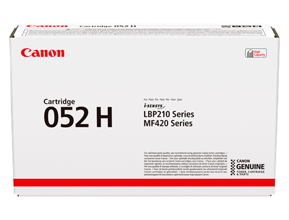 TONER CANON 052 H ISENSYS LBP2 12 DW / MF421DW NEGRO