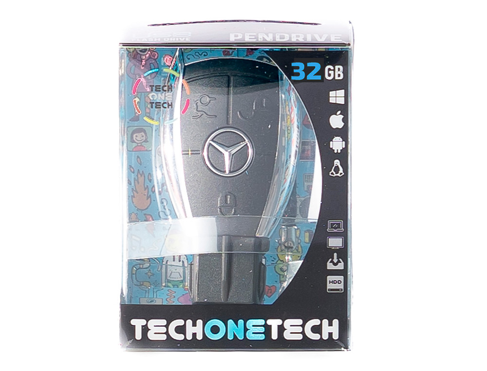 MEMORIA USB TECH ON TECH LLAVE MERCEDES 32 GB