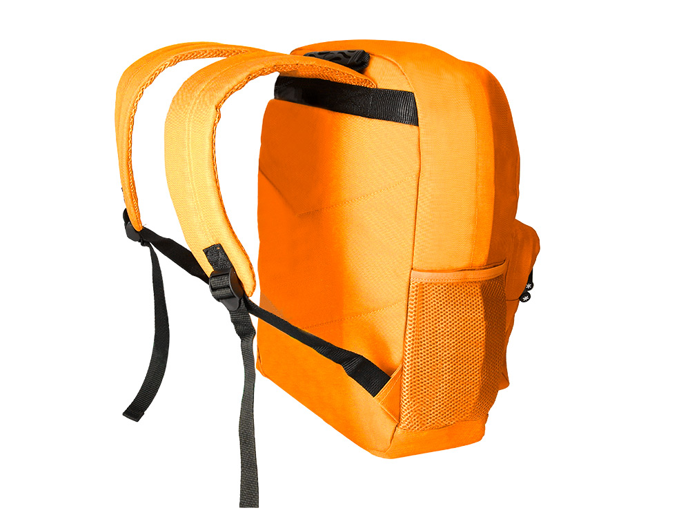 MOCHILA ANTARTIK CON ASA Y BOLSILLO FRONTAL CON CREMALLERA COLOR MOSTAZA 320X140X430 MM