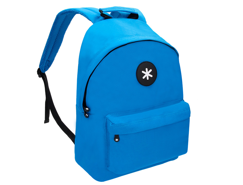 MOCHILA ANTARTIK CON ASA Y BOLSILLOS CON CREMALLERA COLOR AZUL 310X160X410 MM