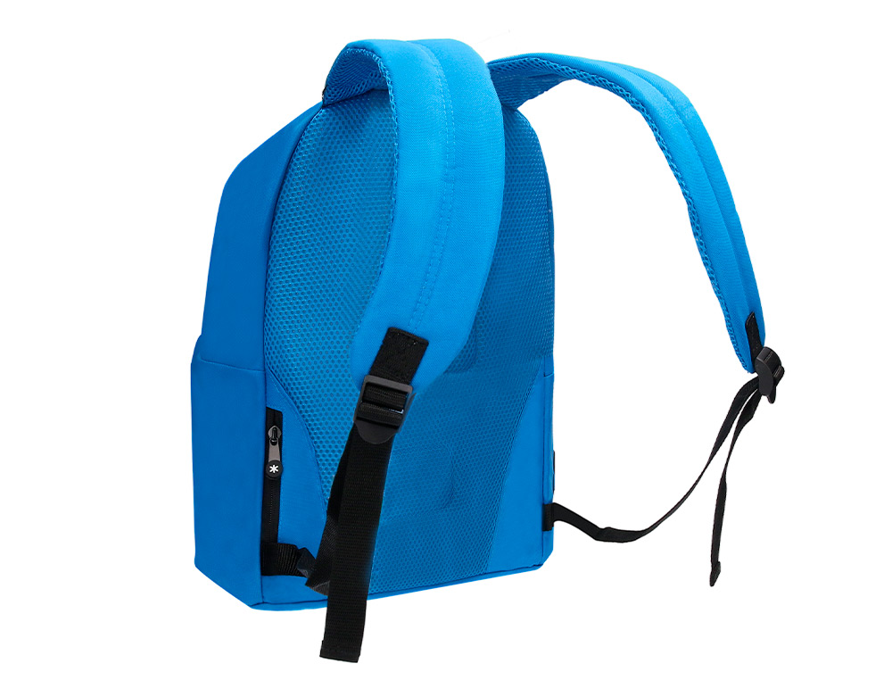 MOCHILA ANTARTIK CON ASA Y BOLSILLOS CON CREMALLERA COLOR AZUL 310X160X410 MM