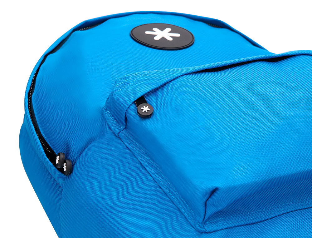 MOCHILA ANTARTIK CON ASA Y BOLSILLOS CON CREMALLERA COLOR AZUL 310X160X410 MM