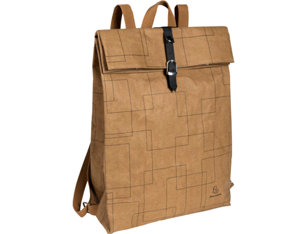 MOCHILA EXACOMPTA ETERNECO CUERO IMITACION VEGETAL 360X100X450 MM