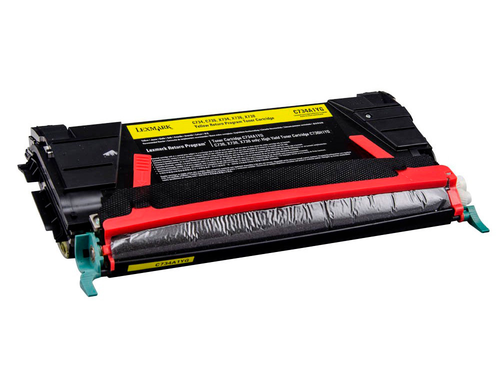 TONER LASER LEXMARK C734 AMARILLO 6000 PAGINAS