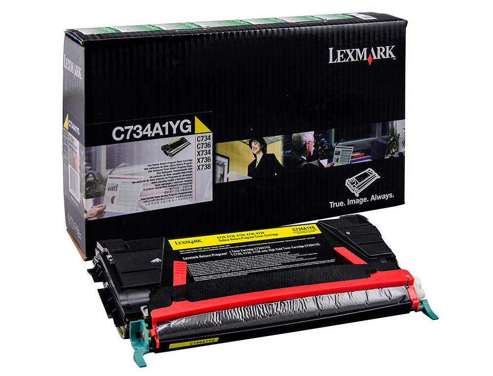TONER LASER LEXMARK C734 AMARILLO 6000 PAGINAS