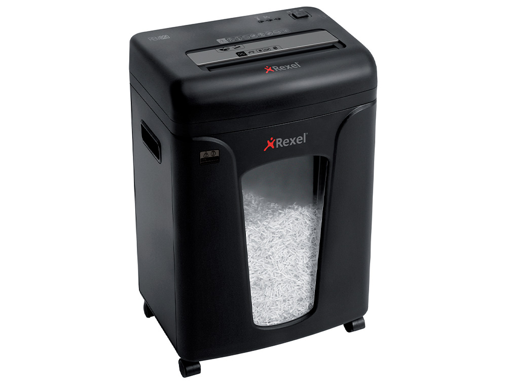 DESTRUCTORA DE DOCUMENTOS REXEL MERCURY REM820 CAPACIDAD 8 HOJAS MICRO CORTE DESTRUYE GRAPAS CLIPS TARJETA
