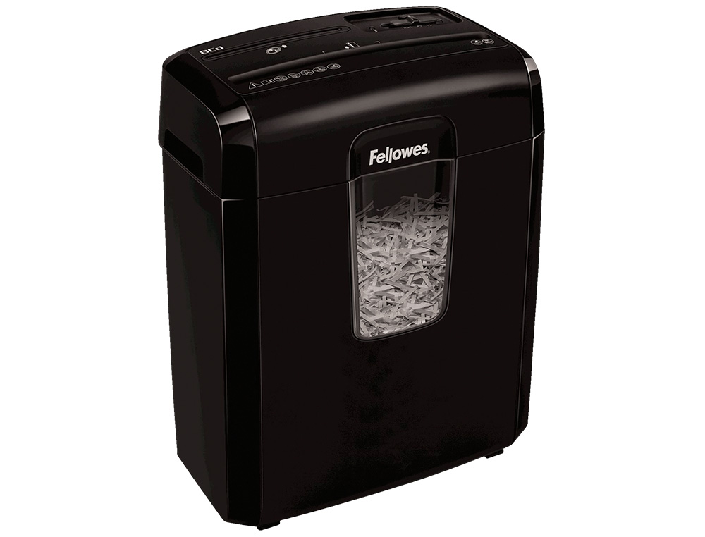 DESTRUCTORA DE DOCUMENTOS FELLOWES LX-25M CAPACIDAD 6H SEGURIDAD P4 DESTRUYE GRAPAS CLIPS Y TARJETA PAPELERA 11,5