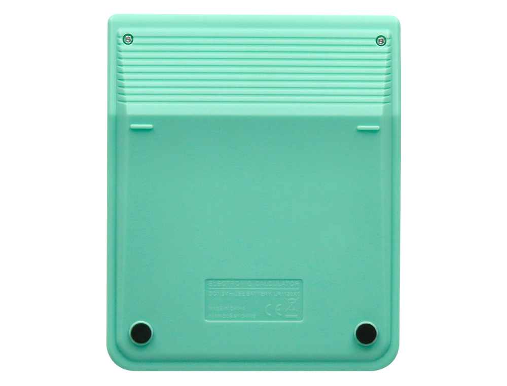 CALCULADORA LIDERPAPEL SOBREMESA XF24 10 DIGITOS SOLAR Y PILAS COLOR VERDE 127X105X24 MM