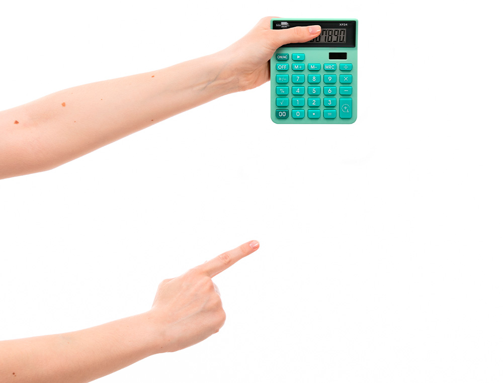 CALCULADORA LIDERPAPEL SOBREMESA XF24 10 DIGITOS SOLAR Y PILAS COLOR VERDE 127X105X24 MM