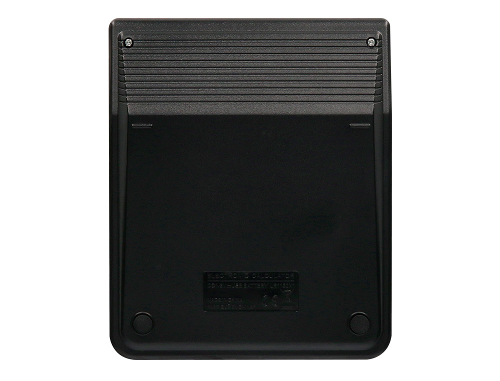 CALCULADORA LIDERPAPEL SOBREMESA XF26 12 DIGITOS SOLAR Y PILAS COLOR NEGRO 127X105X24 MM