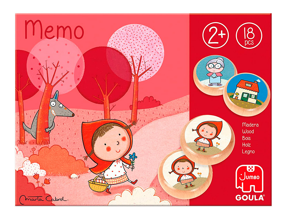 JUEGO GOULA DIDACTICO MEMO CAPERUCITA ROJA