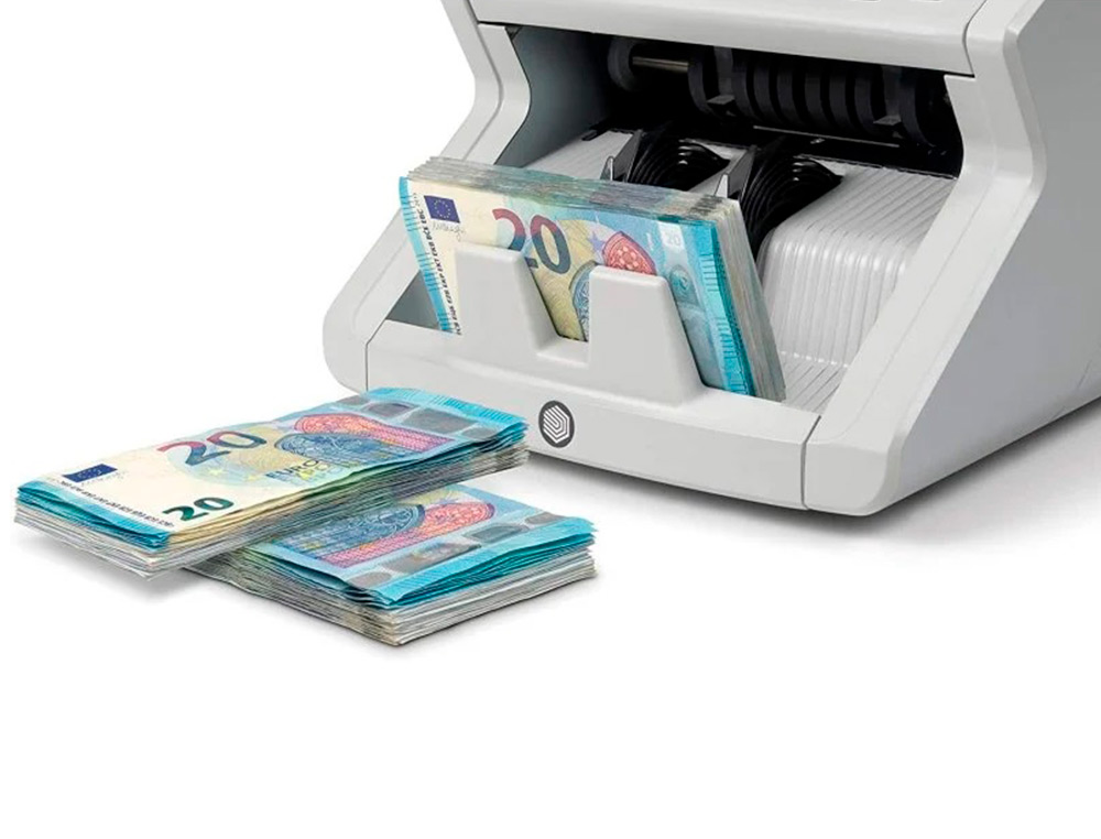 CONTADOR TOTALIZADOR DE BILLETES SAFESCAN 2265 CUENTA EURO LIBRA MEZCLADOS VERIFICA UV/MG/COLOR/TAMAO Y ESPESOR