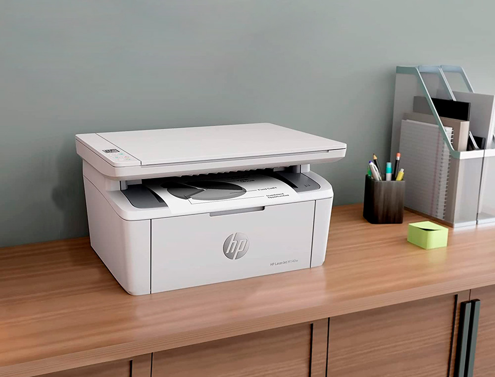 EQUIPO MULTIFUNCION HP LASERJET M140W A4 WIFI 20 PPM ESCANER COPIADORA IMPRESORA BANDEJA ENTRADA 150 HOJAS