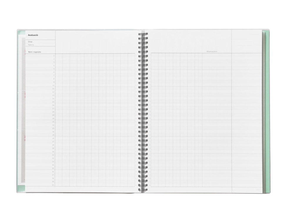 CUADERNO DE TODAS LAS CLASES PROFESORADO CATALAN ADDITIO 136 PAGINAS SEMANA VISTA COLOR AZUL 225X310 MM