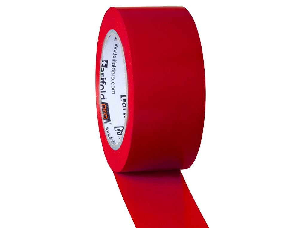 CINTA ADHESIVA DJOIS PARA MARCAJE Y SEALIZACION DE SUELO 33 MT X 50 MM COLOR ROJO