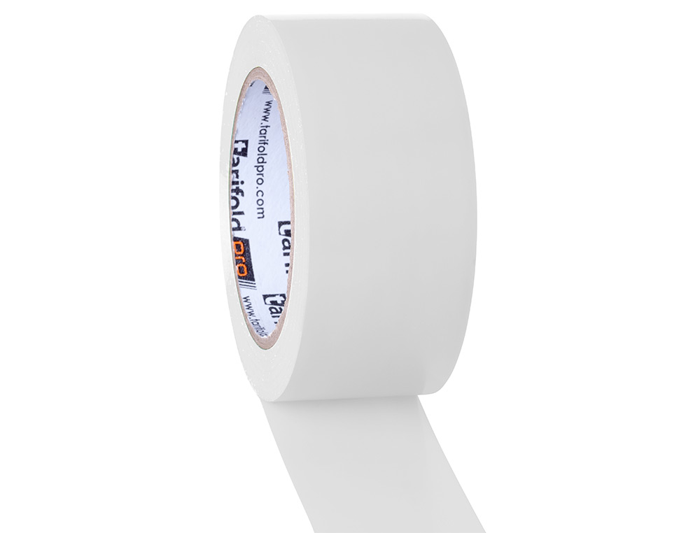 CINTA ADHESIVA DJOIS PARA MARCAJE Y SEÑALIZACION DE SUELO 33 MT X 50 MM COLOR BLANCO