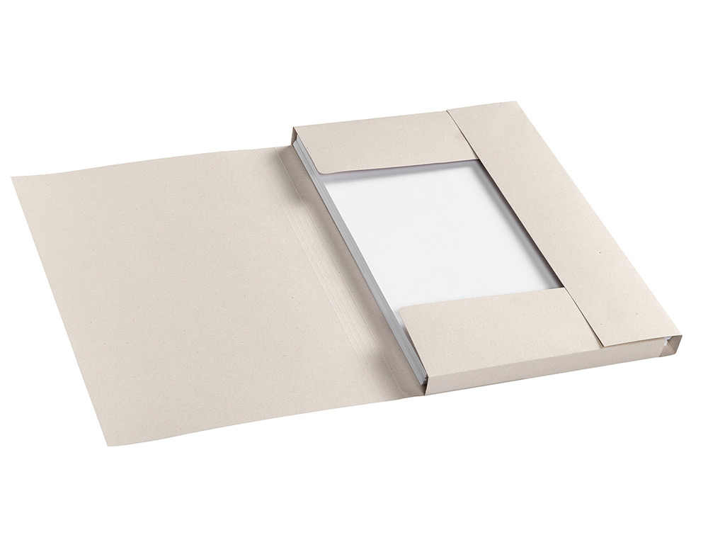 SUBCARPETA CARTULINA DJOIS 100% ECOLOGICA 226 G/M2 DIN A4 TRES SOLAPAS COLOR CREMA PACK DE 10 UNIDADES