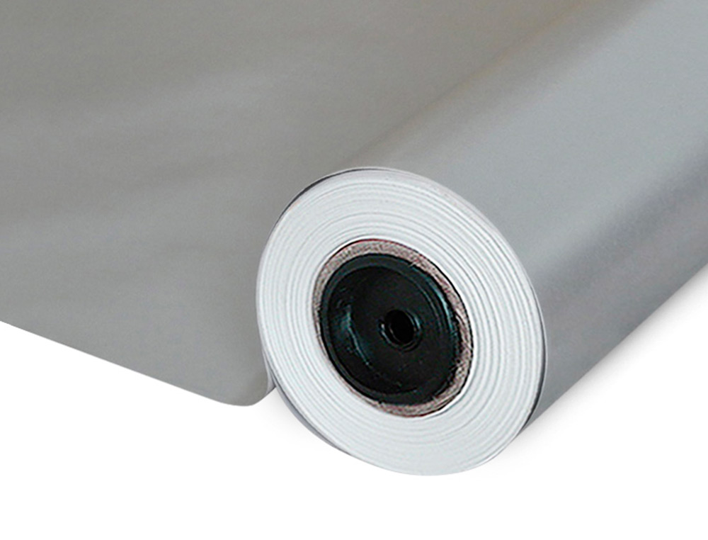 PAPEL DE REGALO BASIKA METALIZADO PLATA BOBINA ANCHO 62 CM LONGITUD 80 M