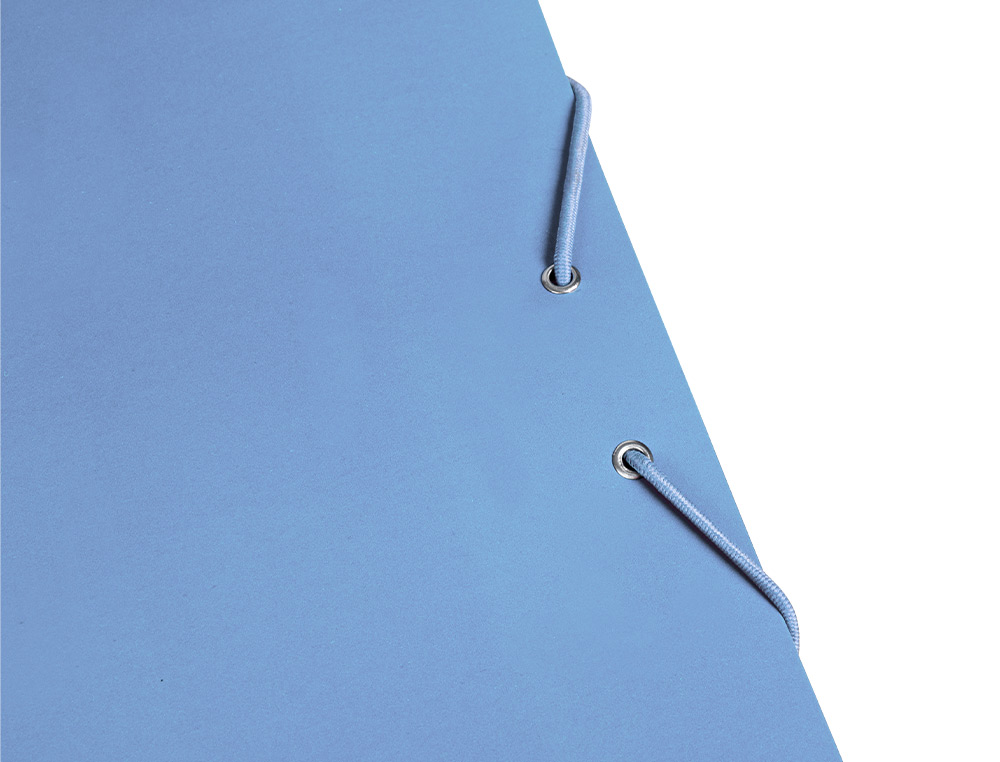 CARPETA LIDERPAPEL GOMAS FOLIO 3 SOLAPAS CARTON PLASTIFICADO COLORES PASTELES SURTIDOS