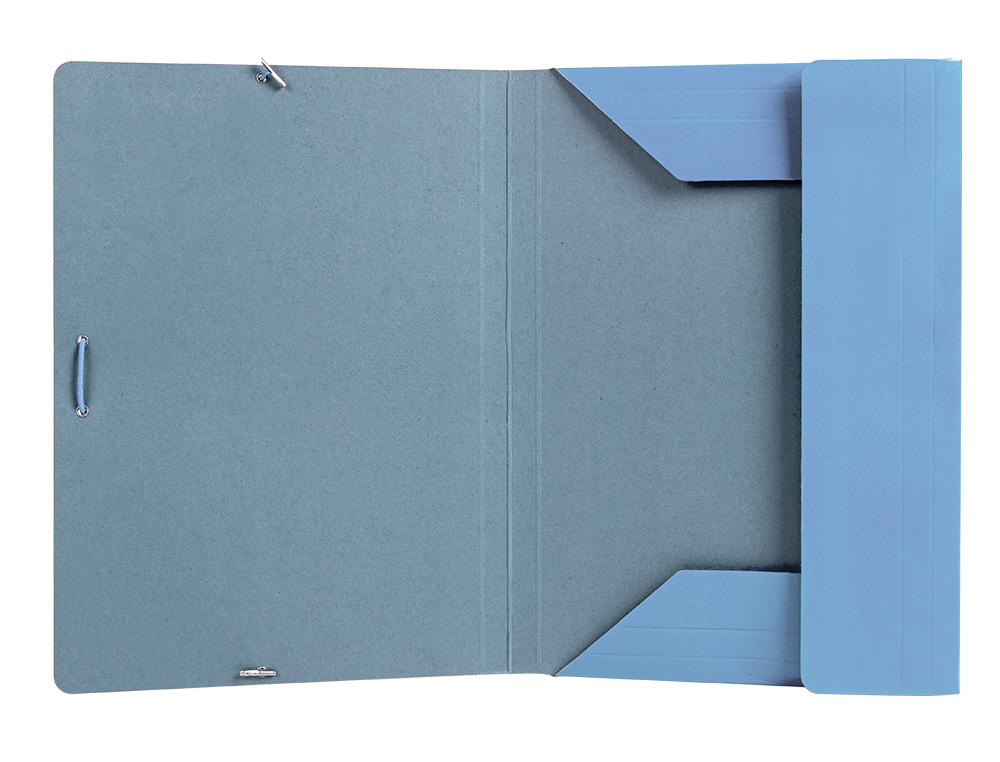 CARPETA LIDERPAPEL GOMAS FOLIO 3 SOLAPAS CARTON PLASTIFICADO COLORES PASTELES SURTIDOS