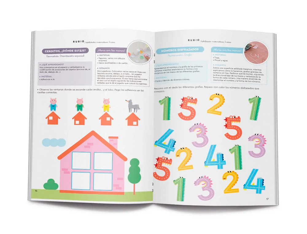 CUADERNO RUBIO HABILIDADES MATEMATICAS + 3 AÑOS