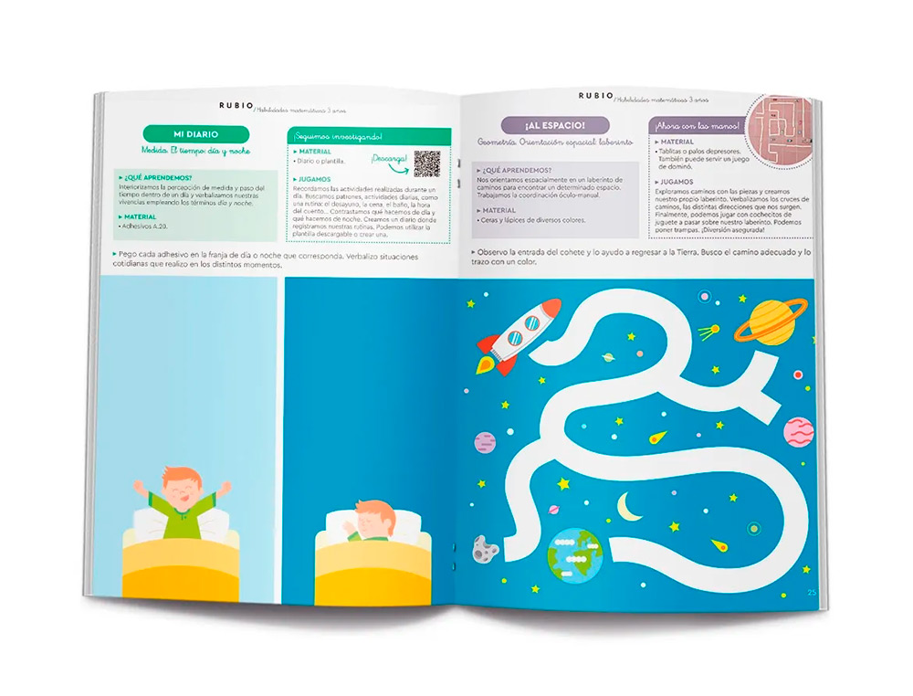 CUADERNO RUBIO HABILIDADES MATEMATICAS + 3 AÑOS
