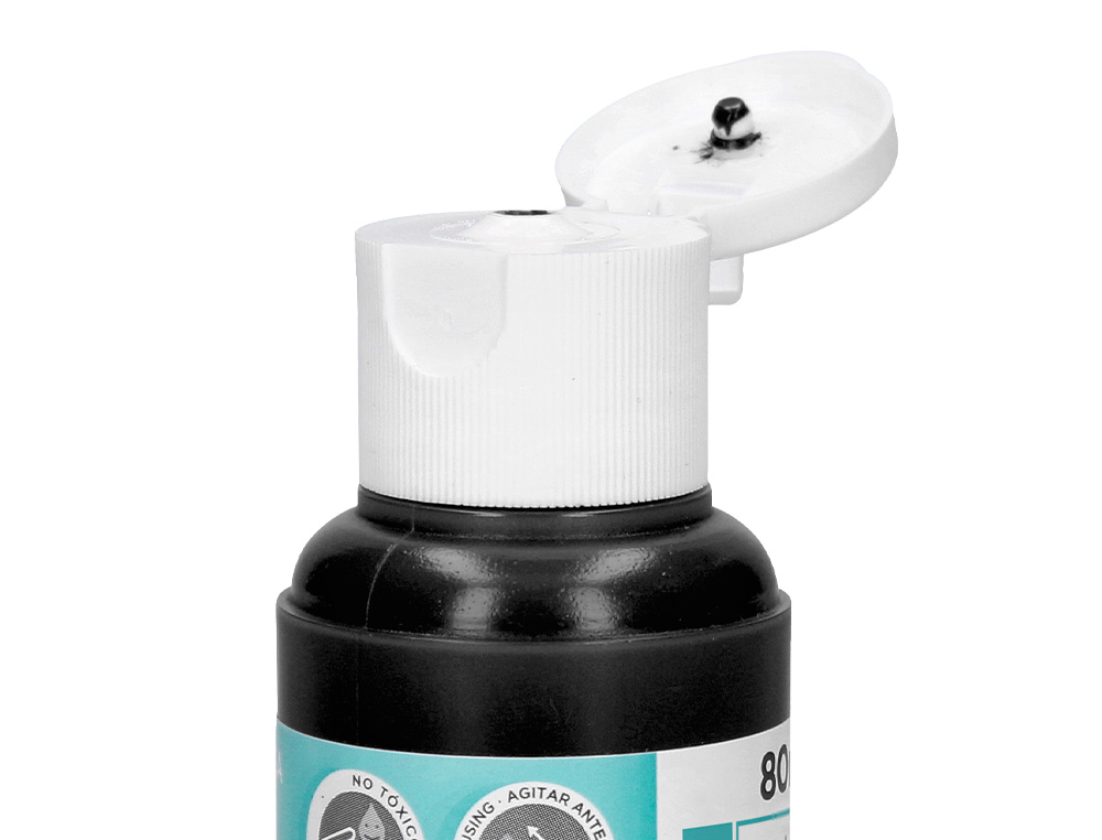 PINTURA ACRILICA LIDERPAPEL BOTE DE 80 ML NEGRO