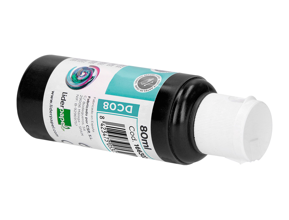 PINTURA ACRILICA LIDERPAPEL BOTE DE 80 ML NEGRO