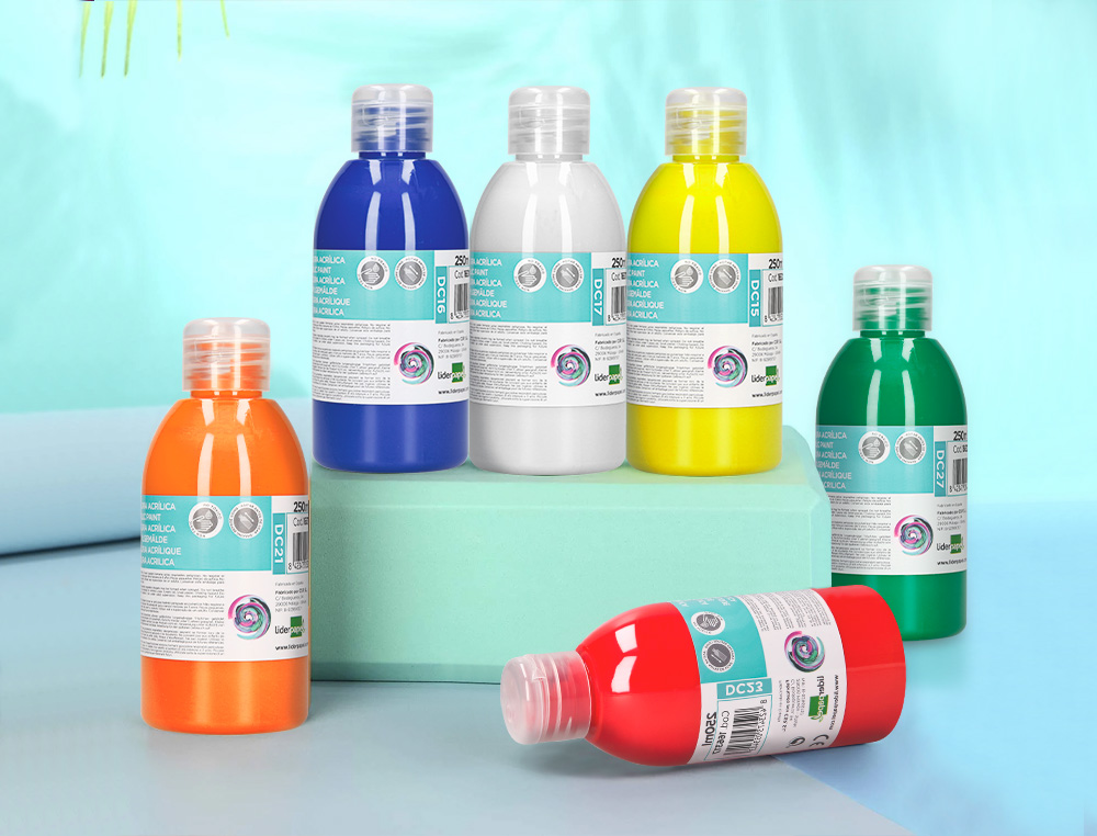 PINTURA ACRILICA LIDERPAPEL BOTE DE 250 ML BLANCO