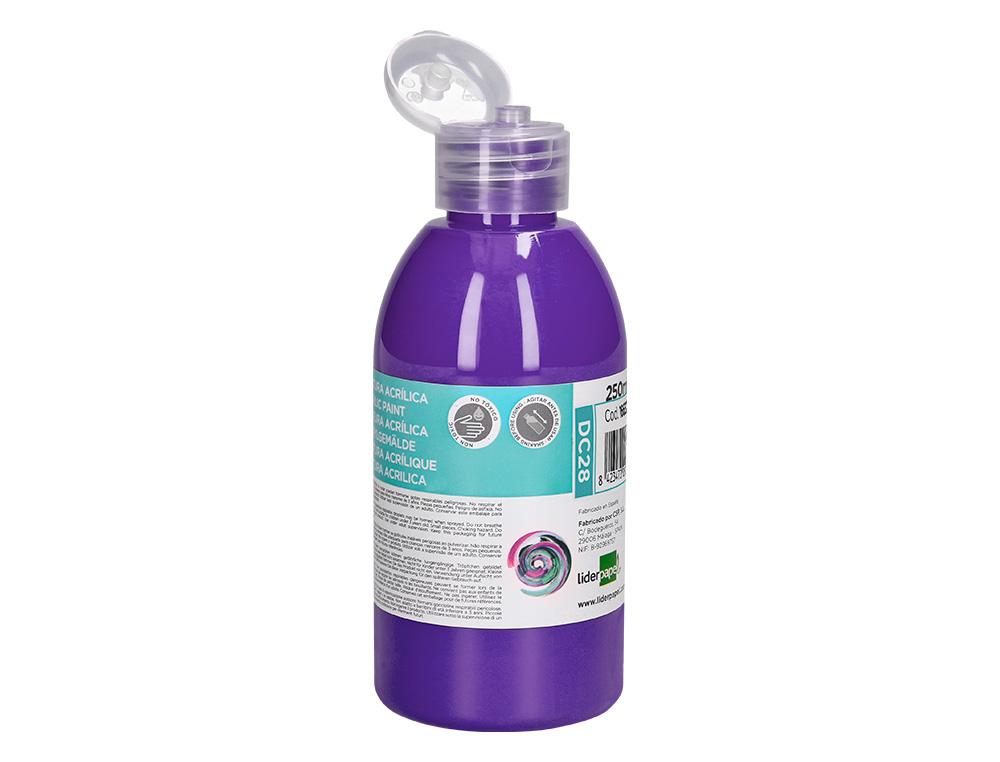 PINTURA ACRILICA LIDERPAPEL BOTE DE 250 ML VIOLETA