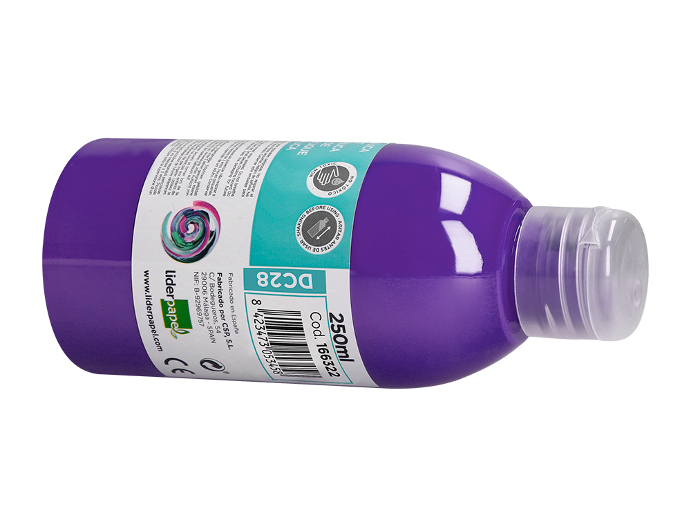 PINTURA ACRILICA LIDERPAPEL BOTE DE 250 ML VIOLETA