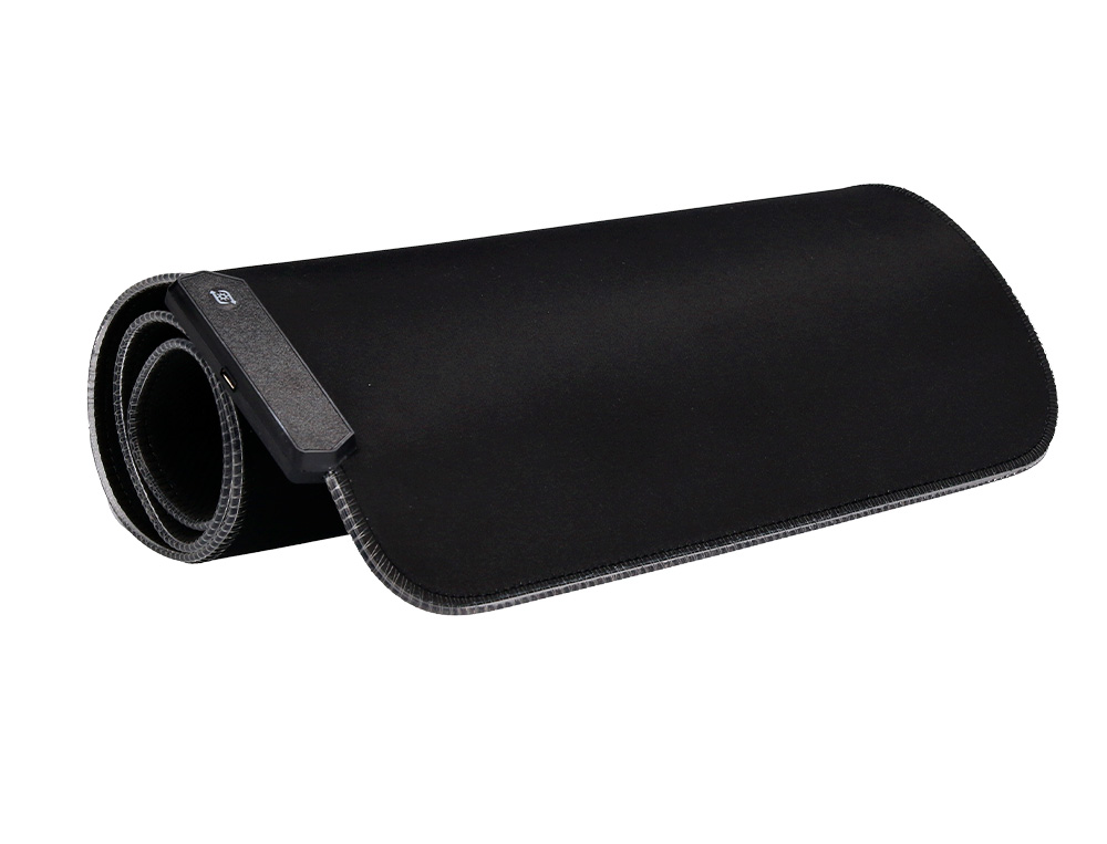 ALFOMBRILLA PARA RATON Q-CONNECT XXL ILUMINACION LED CONEXION USB COLOR NEGRO 800X300X4 MM