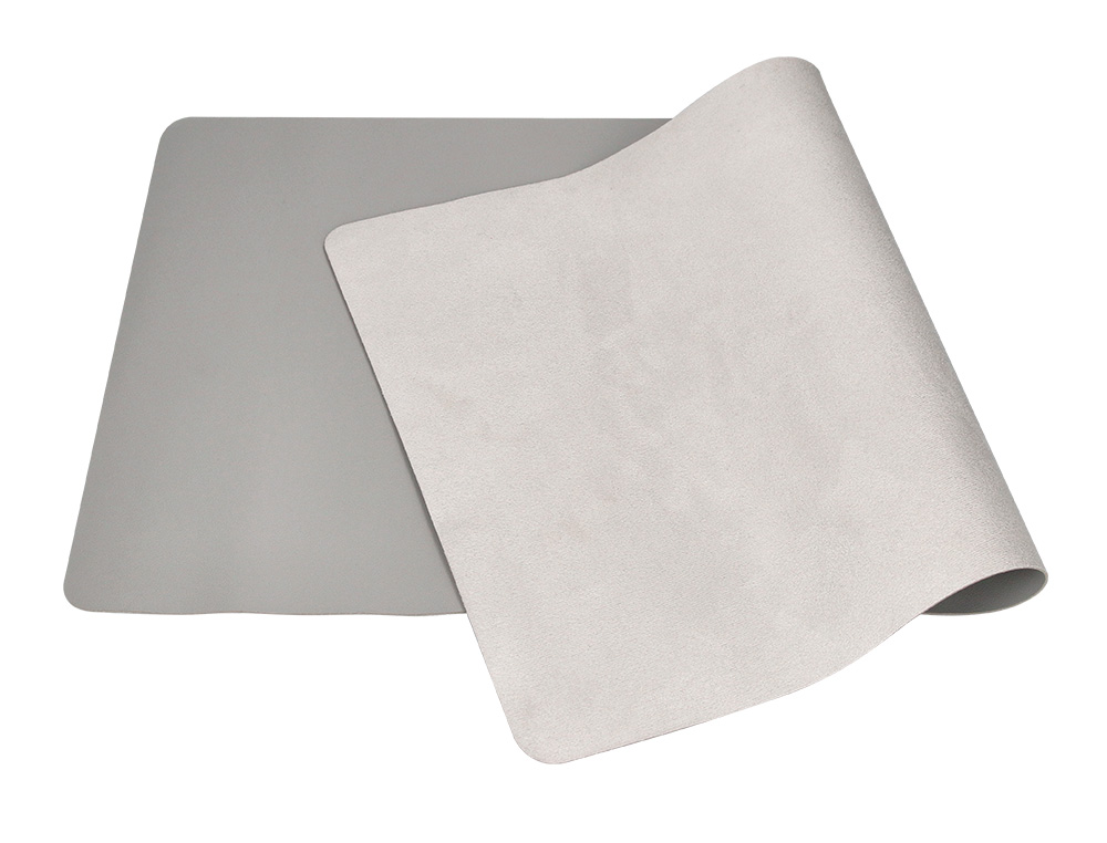 ALFOMBRILLA PARA RATON Q-CONNECT XXL SIMILCUERO GRIS BASE ANTIDESLIZANTE 800X400X2 MM
