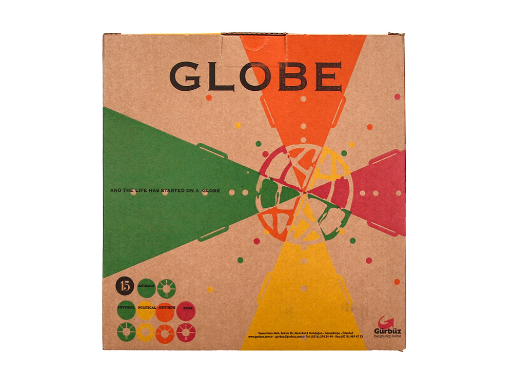 GLOBO TERRAQUEO LIDERPAPEL MAPA POLITICO DIAMETRO 15 CM