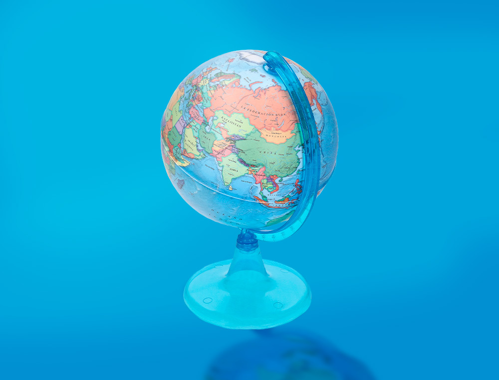 GLOBO TERRAQUEO LIDERPAPEL MAPA POLITICO DIAMETRO 15 CM