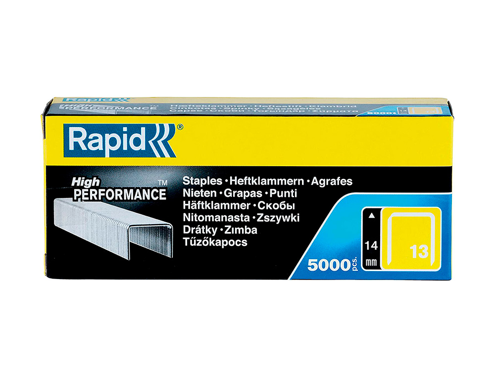 GRAPAS RAPID 13/14 MM GALVANIZADA CAJA DE 5000 UNIDADES