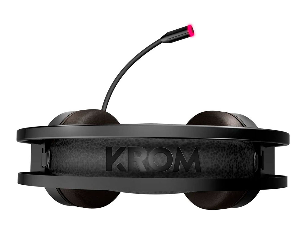 AURICULAR KROM KAPPA GAMING ESTEREO CON MICROFONO FLEXIBLE ILUMINACION LED RGB RAINBOW LONGITUD CABLE 210 CM