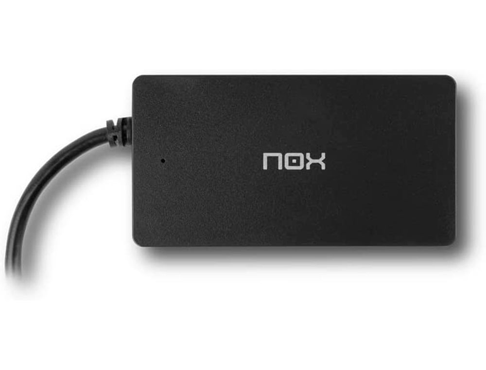 HUB NOX 4 PUERTOS USB 3.0 COMPATIBLE CON WINDOWS MAC Y LINUX