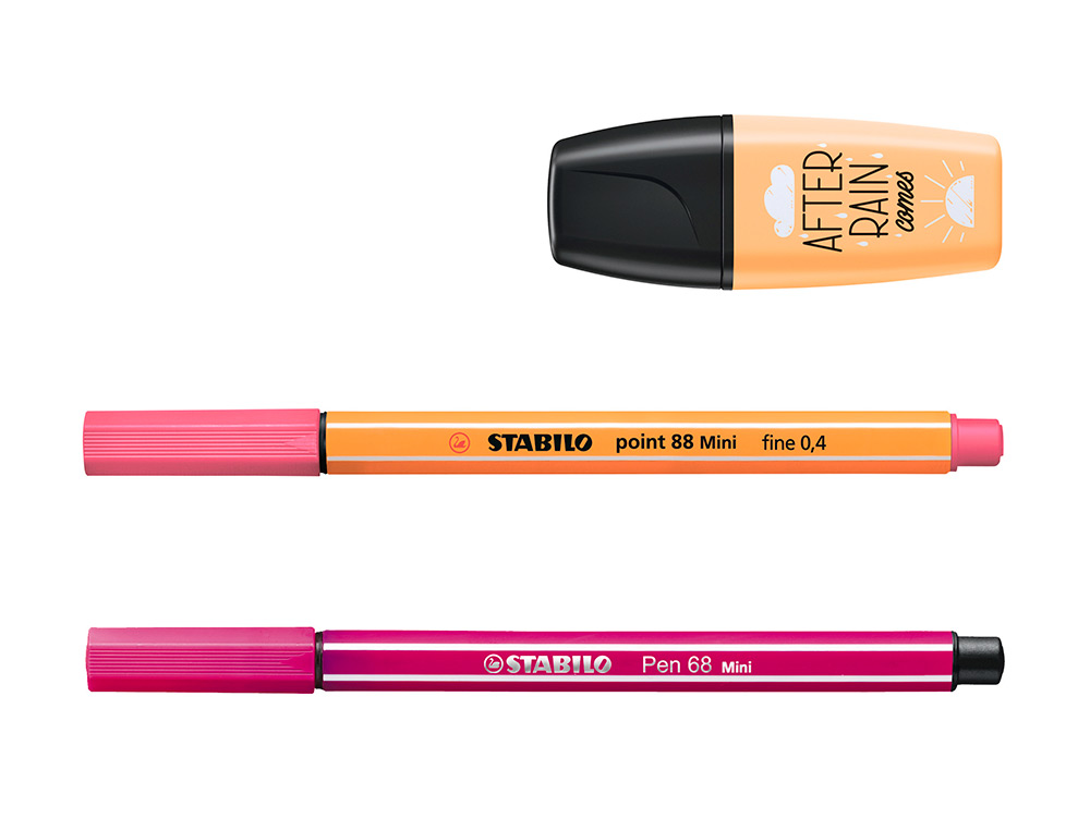 SET STABILO PASTEL LOVE MINI WORLD PEN 68 / POINT 88 / BOSS 18 UNIDADES SURTIDAS