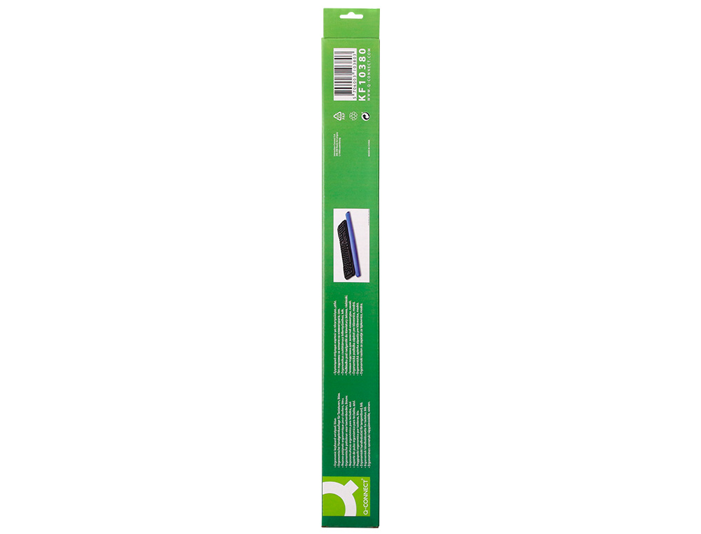 REPOSAMUÑECAS Q-CONNECT DE GEL PARA TECLADO COLOR AZUL 525X58X17 MM