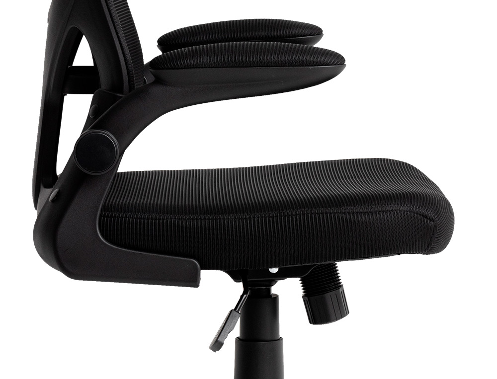 SILLA Q-CONNECT ERGONOMICA PAL ERMO MALLA BASE NYLON ALT MAX 1300 ANC 610 PROF 600 RUEDAS PREMIUM COLOR NEGRO