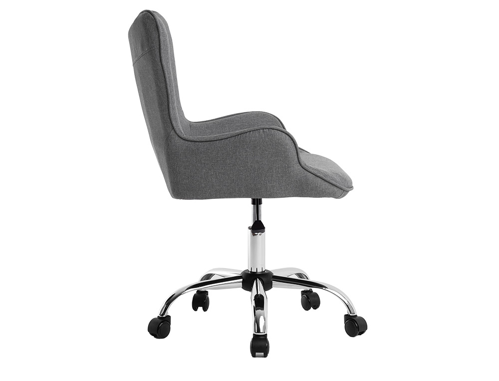 SILLA Q-CONNECT ESCRITORIO MES SINA BASE METALICA ALT MAX 960 ANC 570 PROF 620 RUEDAS PREMIUM COLOR GRIS