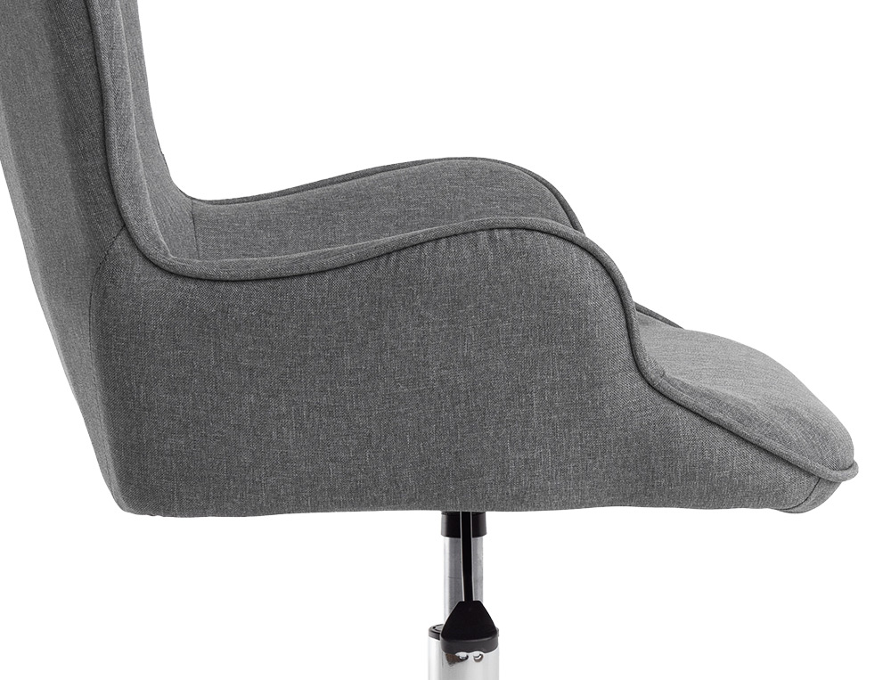 SILLA Q-CONNECT ESCRITORIO MES SINA BASE METALICA ALT MAX 960 ANC 570 PROF 620 RUEDAS PREMIUM COLOR GRIS