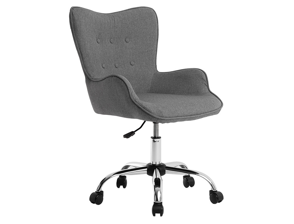 SILLA Q-CONNECT ESCRITORIO MES SINA BASE METALICA ALT MAX 960 ANC 570 PROF 620 RUEDAS PREMIUM COLOR GRIS