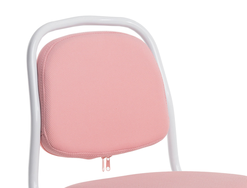 SILLA Q-CONNECT INFANTIL BARI ESCRITORIO COLOR ROSA ALT MAX 795 ANC 390 PROF 350 MM